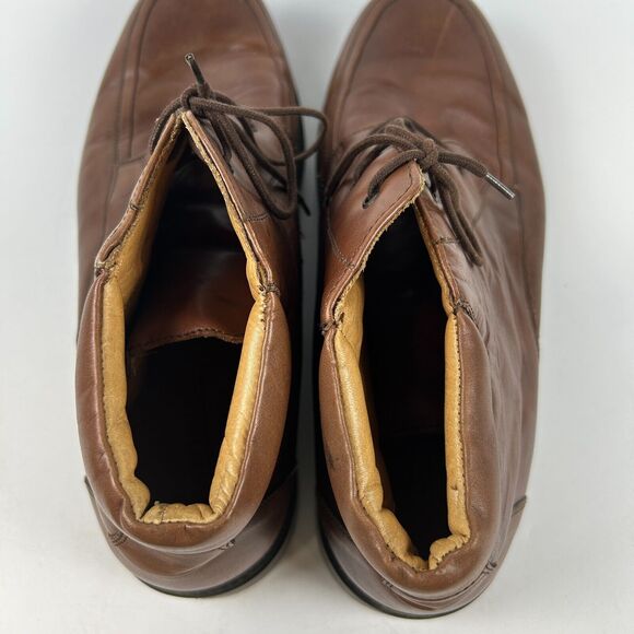 Bostonian Strada Made in‎ Italy Brown Lace Up Boots Size 13 Men\'s Leather main image 5